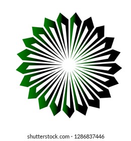 unique character with abstract symbol  pattern