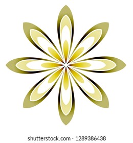 unique character with flower symbol
