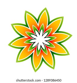 unique character with flower symbol