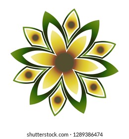 unique character with flower symbol