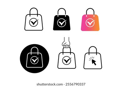 Unique Character Shopping Bags Icon for Personality-Driven Brands, shopping, bags, icon, market, retail, purchase, service, packaging, ecommerce, consumer, trade, shopping cart, delivery, carry, buy