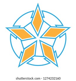 unique character with style star