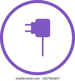 Unique Charger Vector Glyph Icon