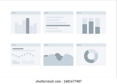 Unique chart, infographic illustration, vector