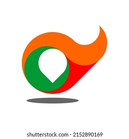 unique checkpoin woman hair logo design