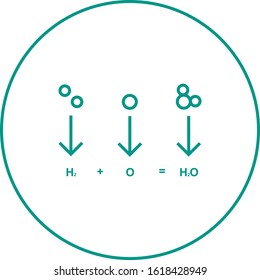 Unique Chemicals Formula Vector Line Icon