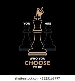Unique chess t-shirt design idea.