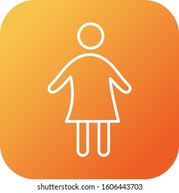 Unique Child Vector Line Icon