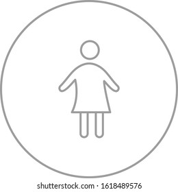 Unique Child Vector Line Icon