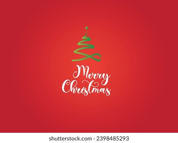 unique christmas background red and white christmas tree with star for social media posts 