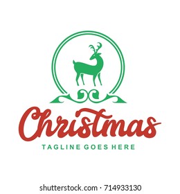 Unique Christmas Logo Template