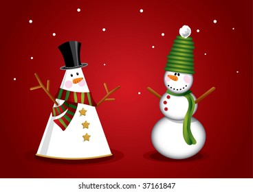 unique christmas snowman