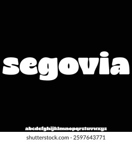 Unique chubby lowercase alphabet retro style display font vector