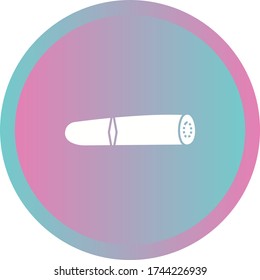 Icono de glifo vector de puros único