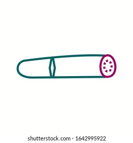 Icono de la línea del vector de purgar único