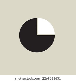 Reloj de minimalismo de círculo único, este icono adecuado para icono web, logotipo, etc.