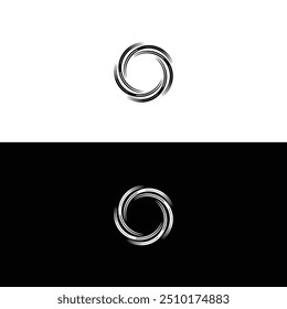 Unique circle vector logo template design 