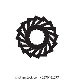 Vector único de diseño del logotipo de Ornament Classic