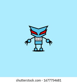 Unique, clean and attractive robot logo.
The logo can be applied to various media and industries.
