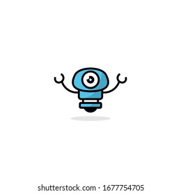 Unique, clean and attractive robot logo.
The logo can be applied to various media and industries.