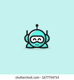 Logo de un robot único, limpio y atractivo.
El logotipo puede aplicarse a diversos medios e industrias.