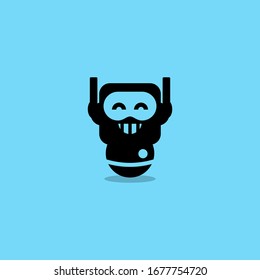 Unique, clean and attractive robot logo.
The logo can be applied to various media and industries.