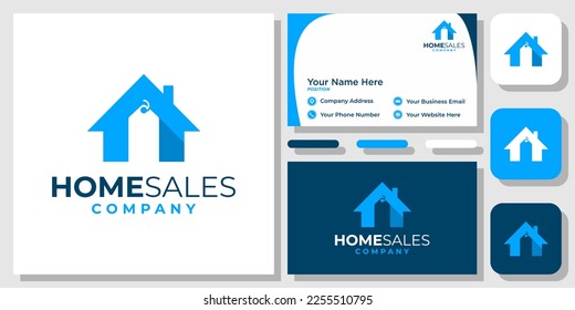 Unique Clean Minimalist Real Estate Business Card Logo Vector