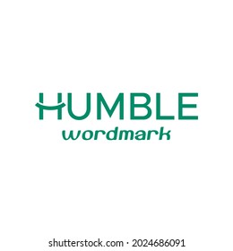 Unique and clean wordmark logo about, letter H, humble and smile.
EPS 10, Vector.