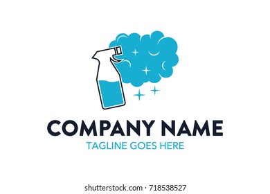 Unique Cleaning Service Logo Template