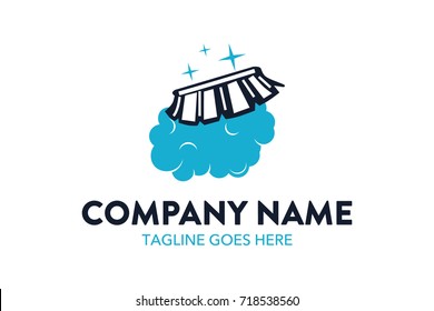 Unique Cleaning Service Logo Template