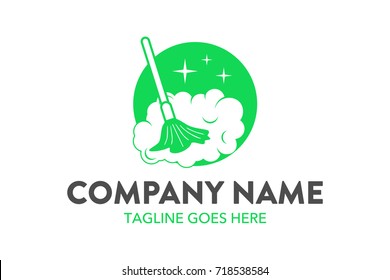 Unique Cleaning Service Logo Template
