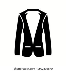 Unique Coat Vector Glyph Icon