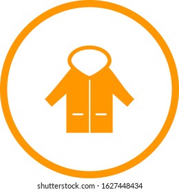 Unique Coat Vector Glyph Icon