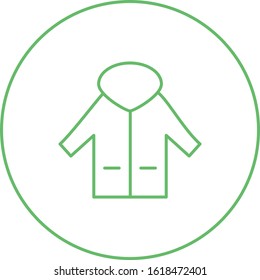 Unique Coat Vector Line Icon