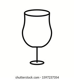Unique Cocktail Vector Line Icon