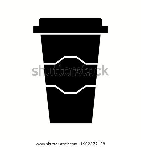 Unique Cofee Glass Vector Glyph Icon