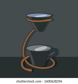 unique coffee cup for brewing coffee