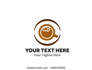 unique coffee simple logo creative design in flat style with color . coffee logo creative design for identity and business