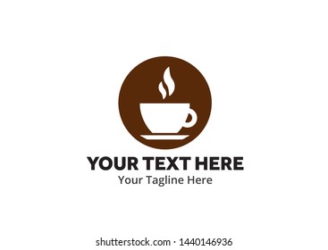 unique coffee simple logo creative design in flat style with color . coffee logo creative design for identity and business