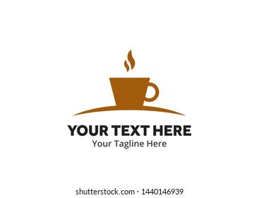 unique coffee simple logo creative design in flat style with color . coffee logo creative design for identity and business