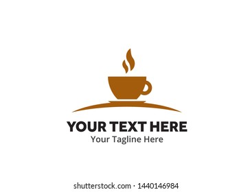 unique coffee simple logo creative design in flat style with color . coffee logo creative design for identity and business