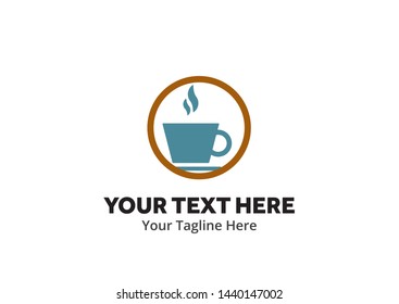 unique coffee simple logo creative design in flat style with color . coffee logo creative design for identity and business