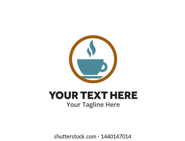 unique coffee simple logo creative design in flat style with color . coffee logo creative design for identity and business