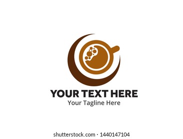 unique coffee simple logo creative design in flat style with color . coffee logo creative design for identity and business