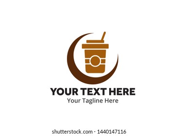 unique coffee simple logo creative design in flat style with color . coffee logo creative design for identity and business