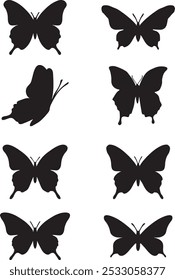 Unique Collection Of Butterfly Silhouette