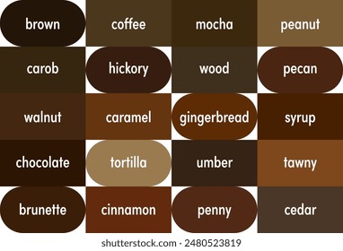 Unique Color Names for Brown