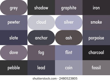 Unique Color Names for Gray