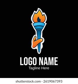 Unique color transitions. people logo template. vector.