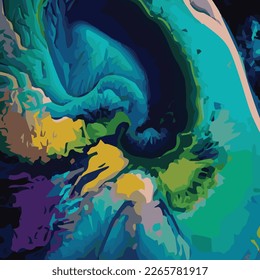 unique colored liquid vector design